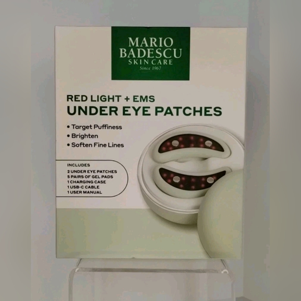 Mario Badescu Under Eye Patches Red Light + EMS Therapy Microcurrent NEW
